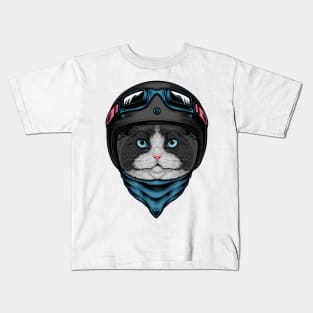 Fat Cat Rider Kids T-Shirt